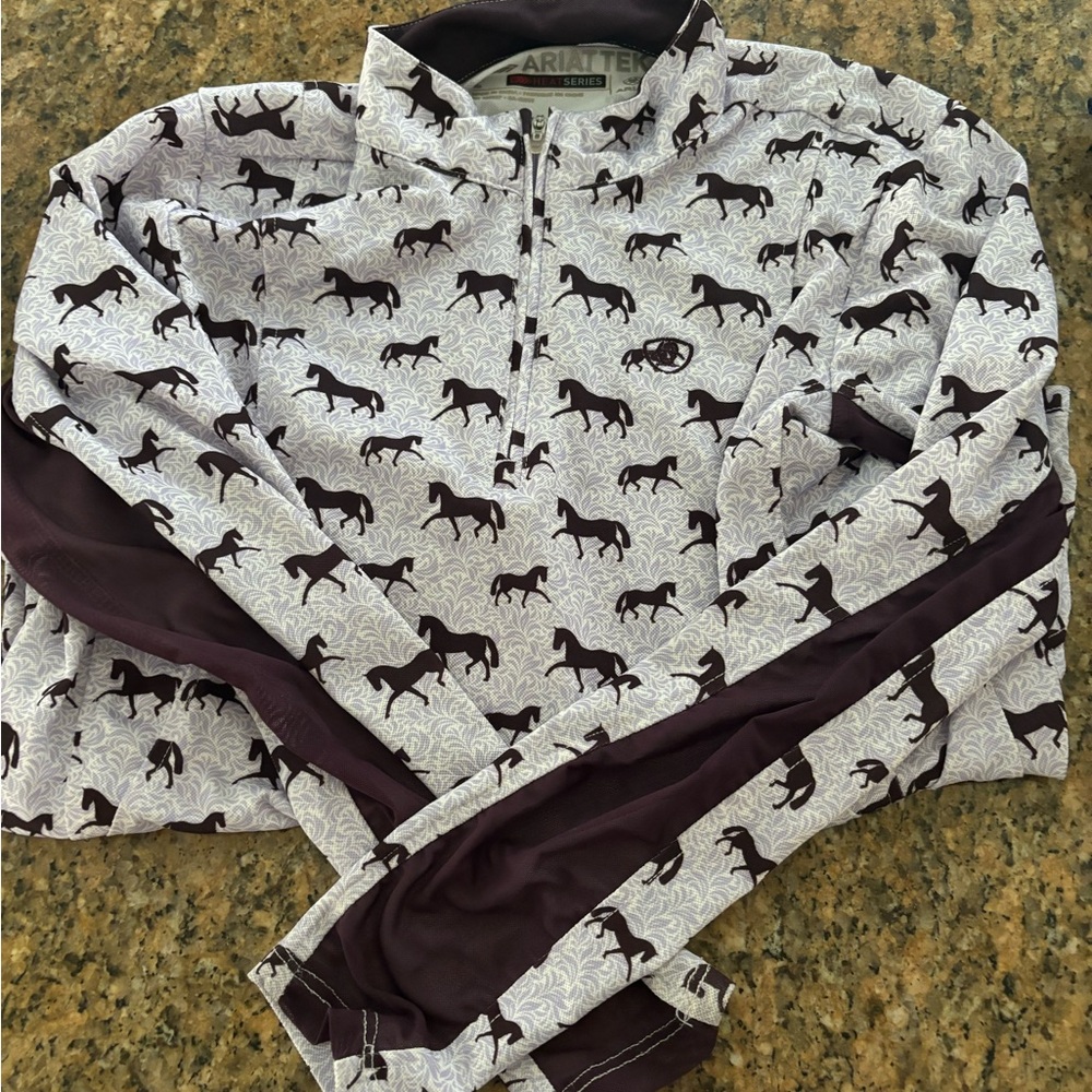 Ariat long sleeve girls riding shirt